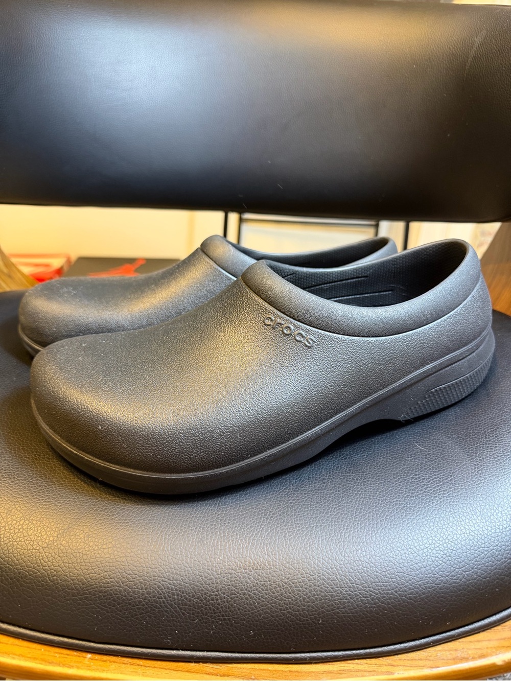 Crocs Adult On The Clock Clogs Slip On Slip Resistant Work Shoes M11